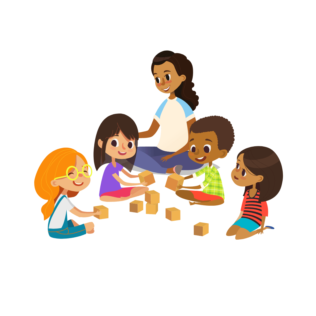 ο εκπαιδευτικός με την ομάδα του