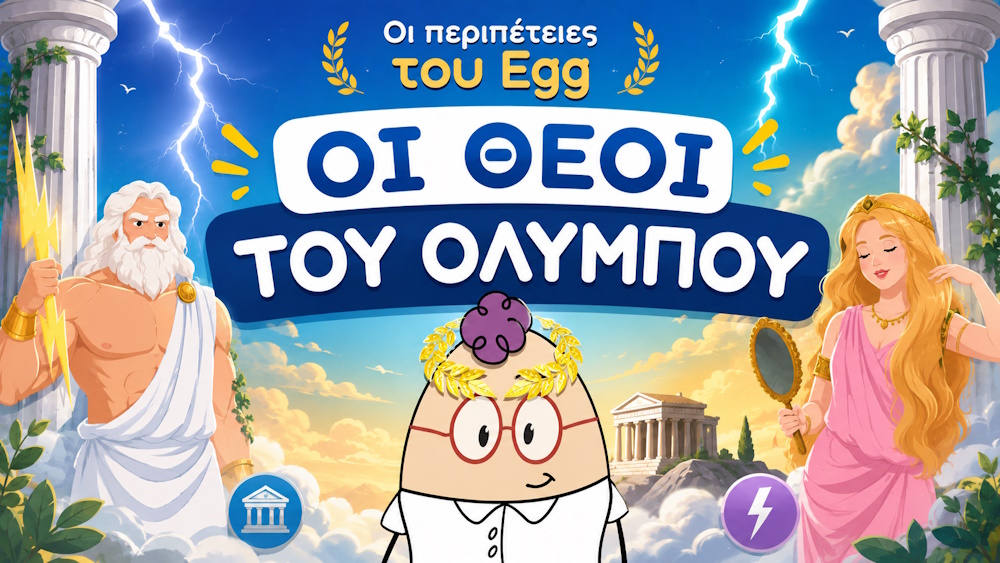 Οι 12 Θεοί του Ολύμπου για παιδιά – εκπαιδευτικό βίντεο με το Egg