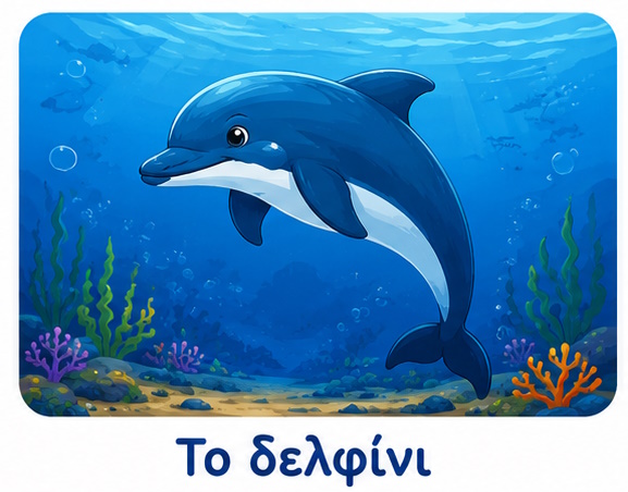Δελφίνι για παιδιά μέσα στη θάλασσα