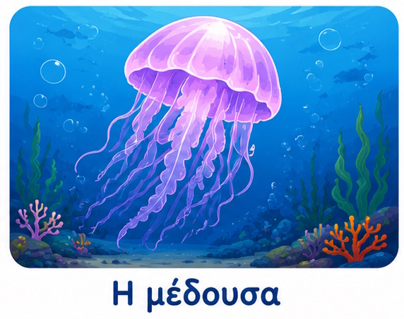 Μέδουσα για παιδιά μέσα στη θάλασσα