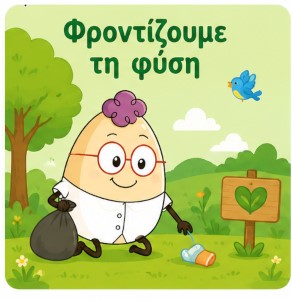 Ο Egg φροντίζει τη φύση και μαζεύει σκουπίδια από το περιβάλλον